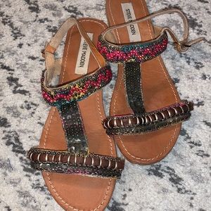 Steve Madden Beaded Sandals - Like New
